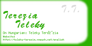 terezia teleky business card